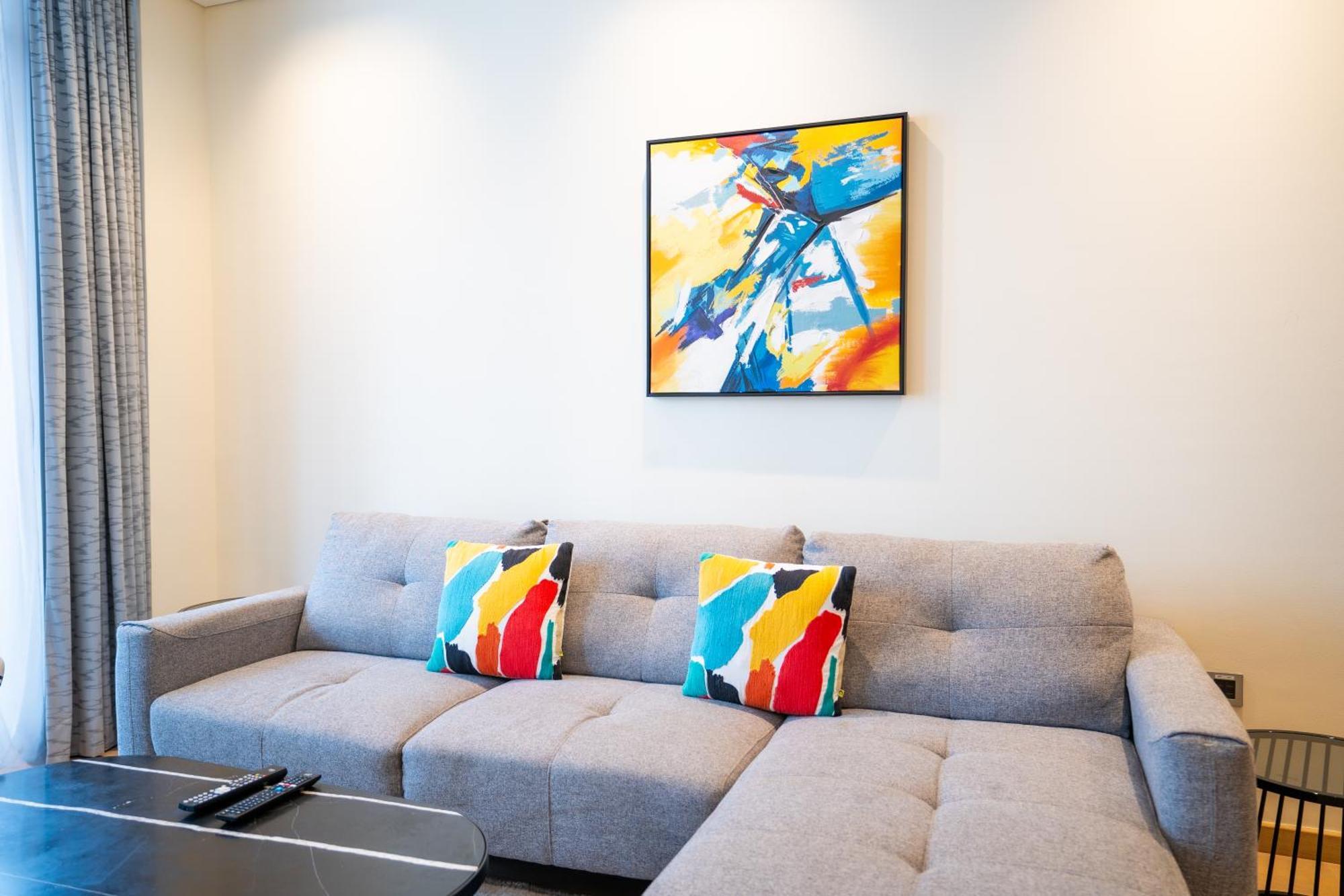 Rh- Modern Comfort, Bright 1Br Near Dubai Mall, City Views Bagian luar foto