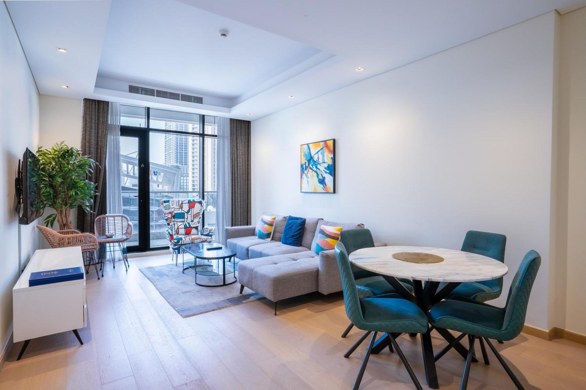 Rh- Modern Comfort, Bright 1Br Near Dubai Mall, City Views Bagian luar foto